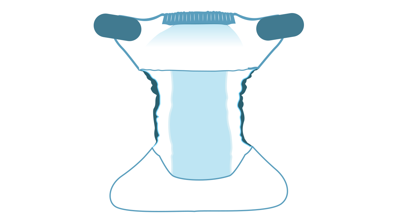 Diagram of an all-in-one nappy | The Nappy Gurus